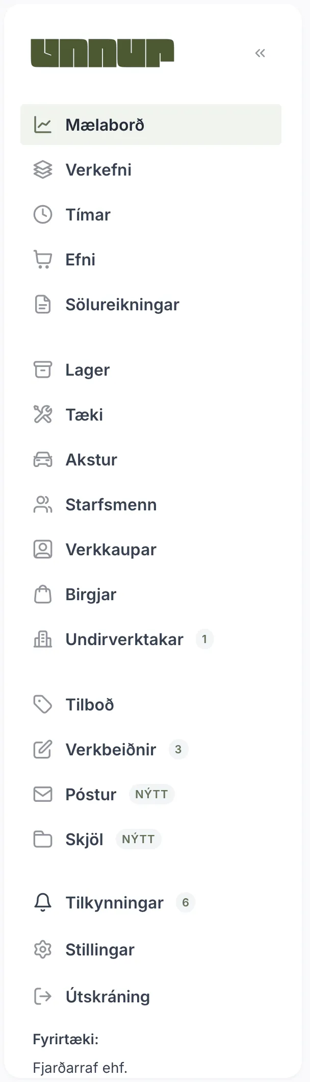 Valmyndin hjá Stjórnanda og Skrifstofumanni